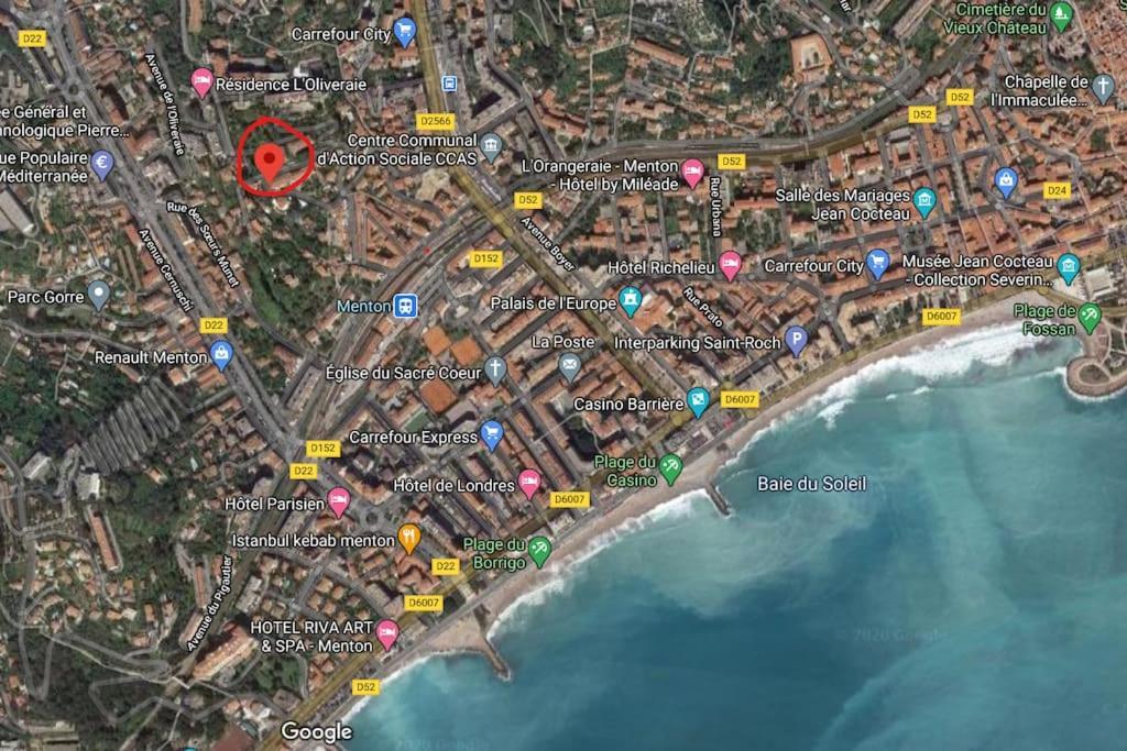 Le Montfleuri- Centre-Ville - Parking Prive - Vue Mer Menton Exteriér fotografie