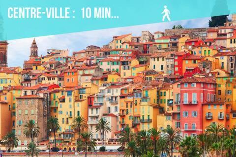 Le Montfleuri- Centre-Ville - Parking Prive - Vue Mer Menton Exteriér fotografie